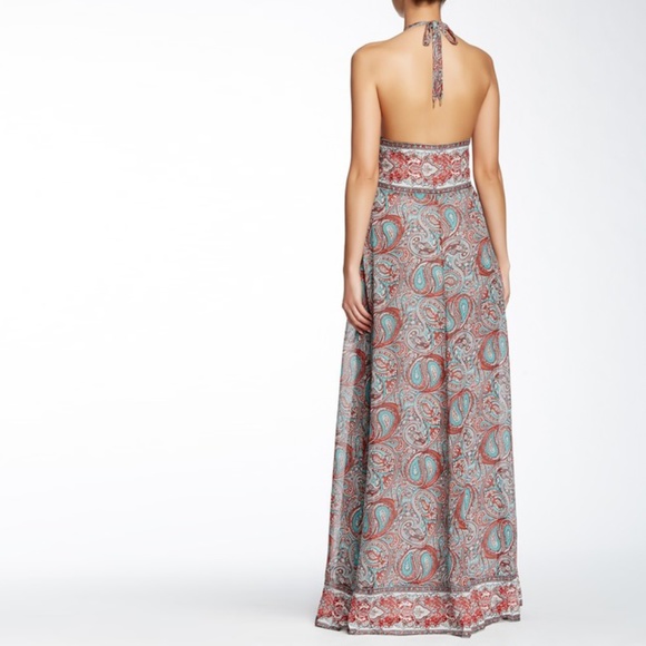 Rachel Zoe Cross Strap Silk Maxi Dress-NWT - Picture 3 of 7